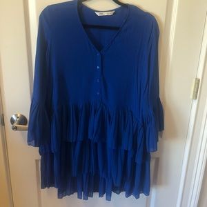 Ruffled, short dress